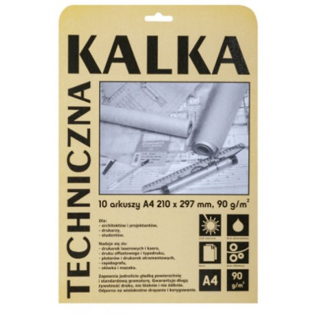 KALKA TECHNICZNA A4 10ARK 90G KOH-I-NOOR