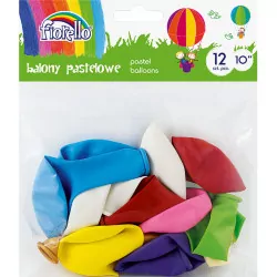 BALON FIORELLO 10`` MIX PASTEL 12SZT 170-2453