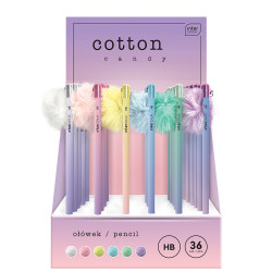 OŁÓWEK Z POMPONEM COTTON CANDY