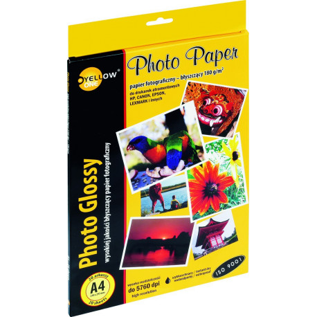 Papier fotograficzny Yellow One A4 błyszczący 180g/m2