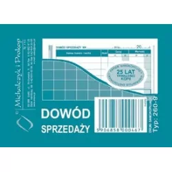 260-9 DS DOWÓD SPRZEDAŻY (PARAGON) A7 WIELOKOPIA 80K