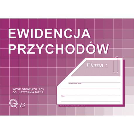 R01H EWIDENCJA PRZYCHODÓW A5 NOWY