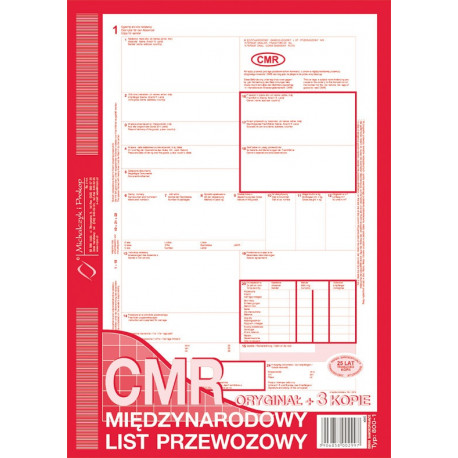 800-1 CMR A4 (ORG.+3 KOPIE) 25SZT