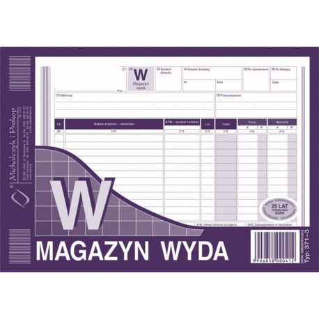 371-3 MW MAGAZYN WYDA A5 POZIOM WIELOKOPIA 80K