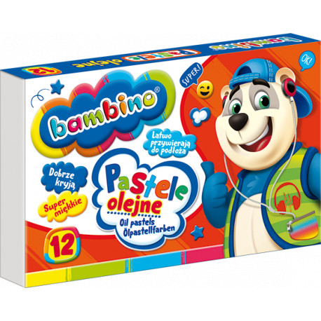 PASTELE OLEJNE 12KOL BAMBINO STANDARD