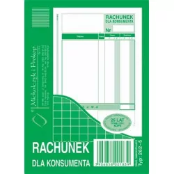 262-5 RACH. DLA KONSUMENTA A6 SAMOKOPIA 80K