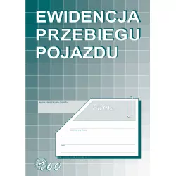 EWIDENCJA PRZEBIEGU POJAZDU DLA CELÓW PODATKU OD TOWARÓW I USŁUG, A5, OFFSET ***V-60*