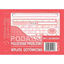 471-5 POLECENIE PRZELEWU A6 PODATKI