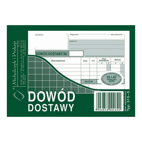 315-5 DRUK DOSTAWY A6 WIELOKOPIA 80K