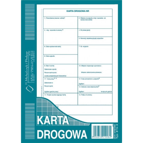 815-3 KD KARTA DROGOWA A5 NOWA