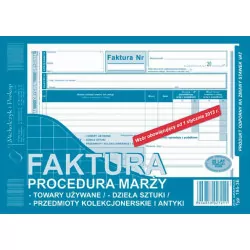 FAKTURA A5 PROCEDURA MARŻA 195-3E