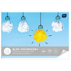 BLOK TECHNICZNY A4/10K INTERDRUK 170g