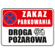 Tabliczka informacyjna A3 DROGA POŻAROWA