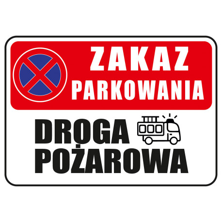 Tabliczka informacyjna A3 DROGA POŻAROWA