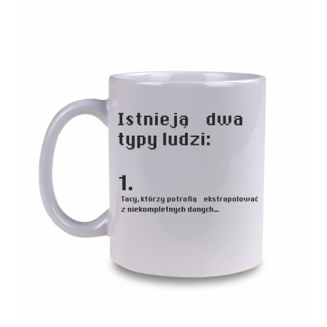 KUBEK INFORMATYCZNY DWA TYPY LUDZI PREZENT 330ml