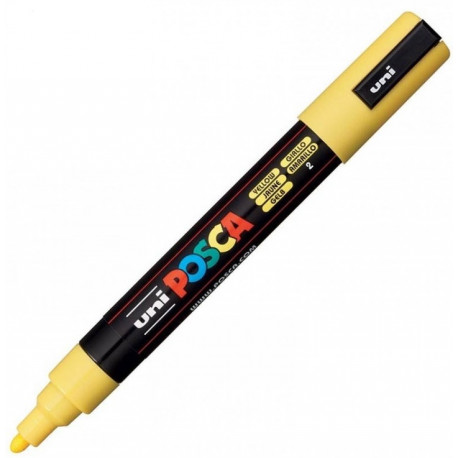 MARKER AKRYLOWY DEKORACYJNY POSCA PC5M ŻÓŁTY UNI