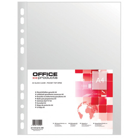 KOSZULKA GROSZKOWA A4 100SZTUK OFFICE PRODUCTS 40