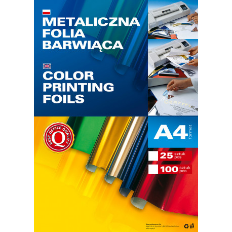 METALICZNA KALKA BARWIĄCA ZŁOTA A4 25SZT 362501 ARGO