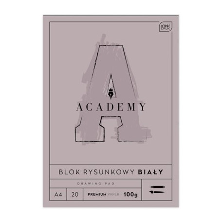 BLOK RYSUNKOWY A4 20K 100G ACADEMY INTERDRUK