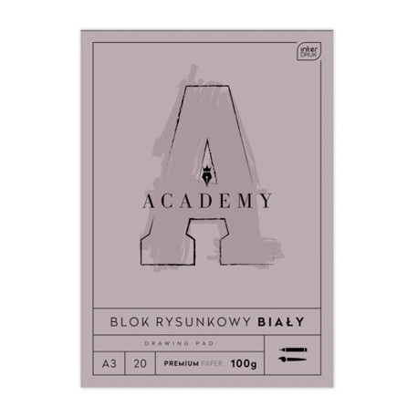 BLOK RYSUNKOWY A3/20 100G ACADEMY INTERDRUK