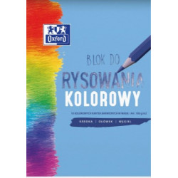 BLOK RYSUNKOWY OXFORD A4 100G KOLOR