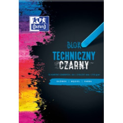 BLOK TECHNICZNY OXFORD A4 10K 210G CZARNY