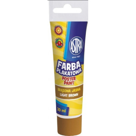 FARBY PLAKATOWE 30ML TUBY J.BRĄZOWA ASTRA