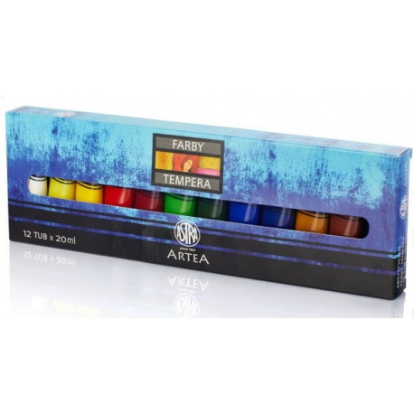 FARBA TEMPERA 12KOL 20ML 83414900 ASTRA