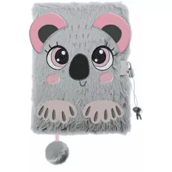 PAMIĘTNIK Z KŁÓDKĄ 3D WŁOCHACZ A5 96K MY LITTLE FRIEND SWEET KOALA mkm