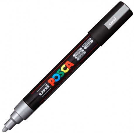 MARKER DEKORACYJNY POSCA PC5M SREBRNY UNI UNPC5M/DSR