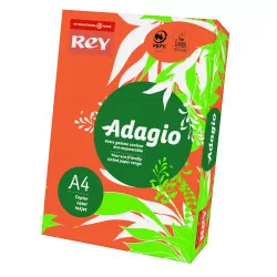 Papier ksero kolorowy Rey Adagio A4 80g/m2 Intensywnie pomarańczowy