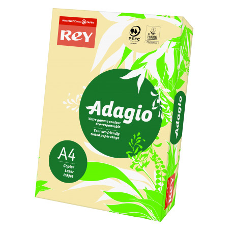 Papier ksero kolorowy Rey Adagio A4 80g/m2 Piaskowy