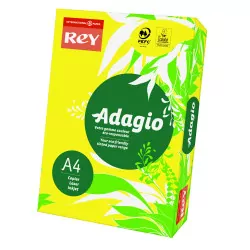 Papier ksero kolorowy Rey Adagio A4 80g/m2 Żółty