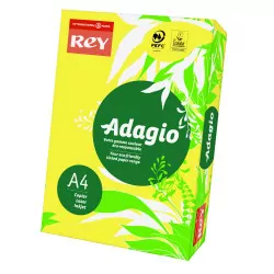 Papier ksero kolorowy Rey Adagio A4 80g/m2 Cytrynowy