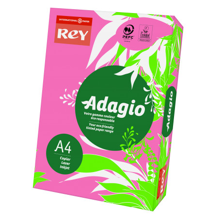 PAPIER KSERO A4/80G 13 REY ADAGIO MALINOWY/RASPBERRY NR KOLORU 13