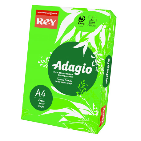 Papier ksero kolorowy Rey Adagio A4 120g/m2 Ciemnozielony