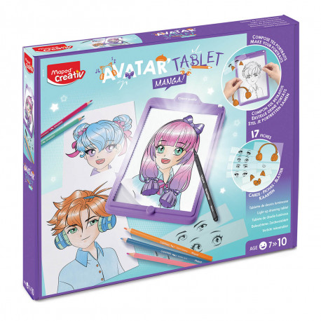 Avatar Tablet Manga podświetlana tablica do tworzenia awatarów w stylu Manga