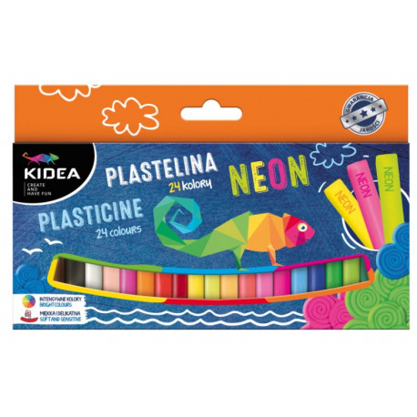 Plastelina mix 24 kolorów KIDEA