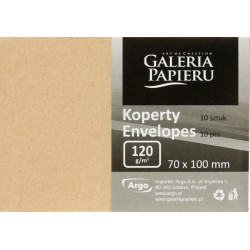 KOPERTA 70MM X 100MM NATURE CIEMNOBEŻOWY K, 120G/M2, OP/10SZT