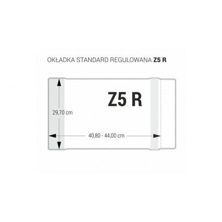 Okładka regulowana bezbarwna Z5 - 297 5sztu/op. OZB5-50 Biurfol