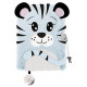 Pamiętnik włochacz z kłódką śnieżny tygrys 3D MY LITTLE FRIEND SNOW TIGER A5 96K