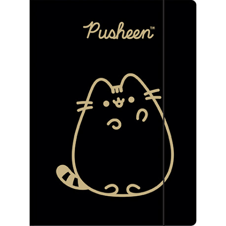 Teczka z gumką PUSHEEN GOLD MajewskiA4 300G/M2