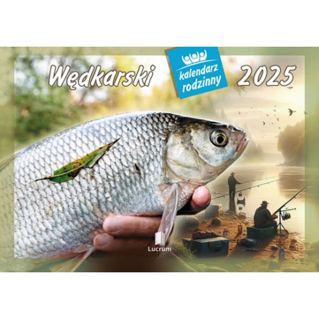 Kalendarz rodzinny ścienny WL14 2025 rok WĘDKARSKI