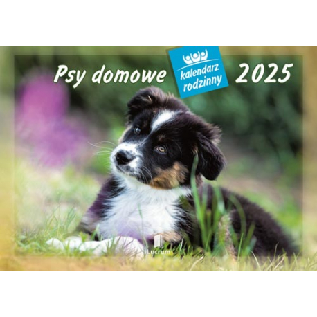 Kalendarz rodzinny ścienny WL08 2025 rok PSY DOMOWE