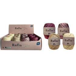 RAFIA NA SZPULCE 20M SATIN GOLD