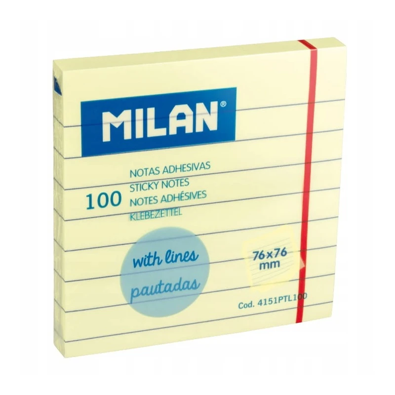 KARTECZKI SAMOPRZYLEPNE W LINIĘ 76X76MM 4151PTL100 4151PTL100