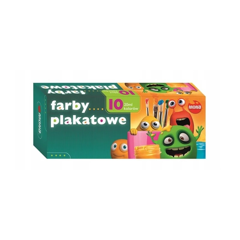 FARBY PLAKATOWE E MONA 10KOLORÓW 20ML
