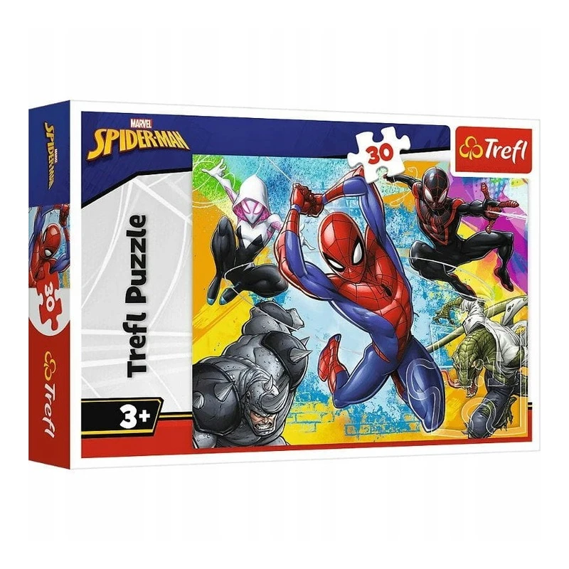 PUZZLE 30 KOLORY SPIDERMANA