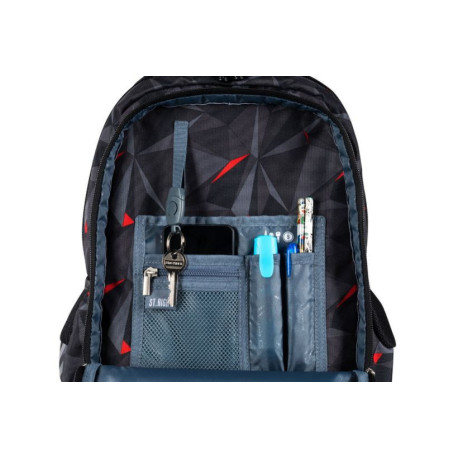 Plecak 3-komorowy BP57 CZARNA ABSTRAKCJA 3D