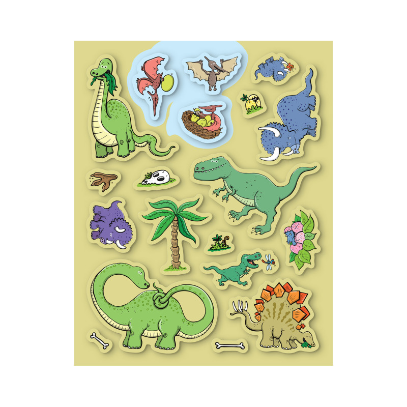 ALBIK ZESZYT Z NAKLEJKAMI DINOZAURY